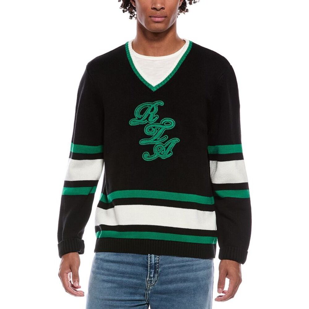 Rta Mens  Joshua Crewneck Sweater, Black
